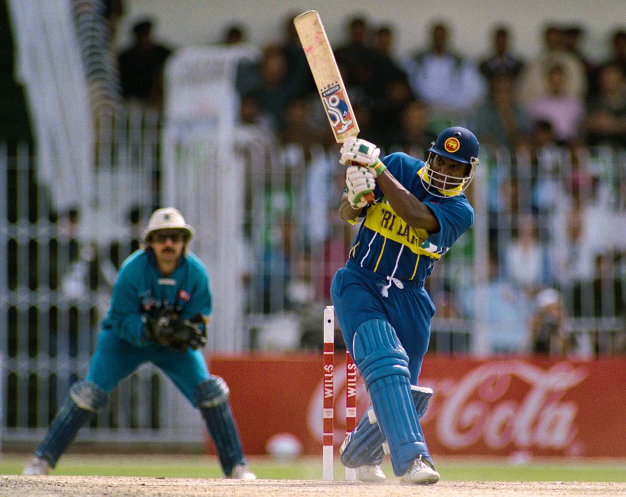 Sanath Jayasuriya blasted 82 off 44 balls, England v Sri Lanka, World Cup 1996, 1st quarter-final, Faisalabad, March 9, 1996