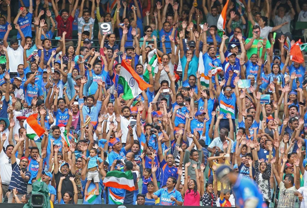 Where's Waldo? Indian fans thronged the MCG and filled up four tiers of stands&nbsp;&nbsp;&bull;&nbsp;&nbsp;Getty Images
