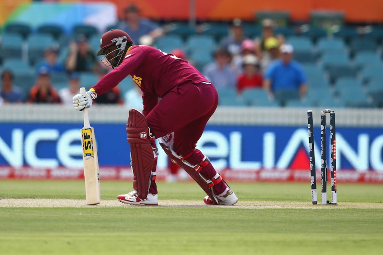 After opting to bat, West Indies got off to a wobbly start with Tinashe Panyangara bowling Dwayne Smith for a duck&nbsp;&nbsp;&bull;&nbsp;&nbsp;Getty Images