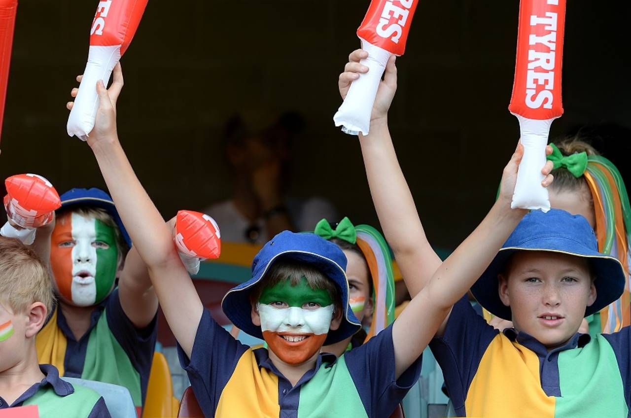 The Irish fans had plenty to cheer about, Ireland v UAE, World Cup 2015, Group B, Brisbane, February 25, 2015