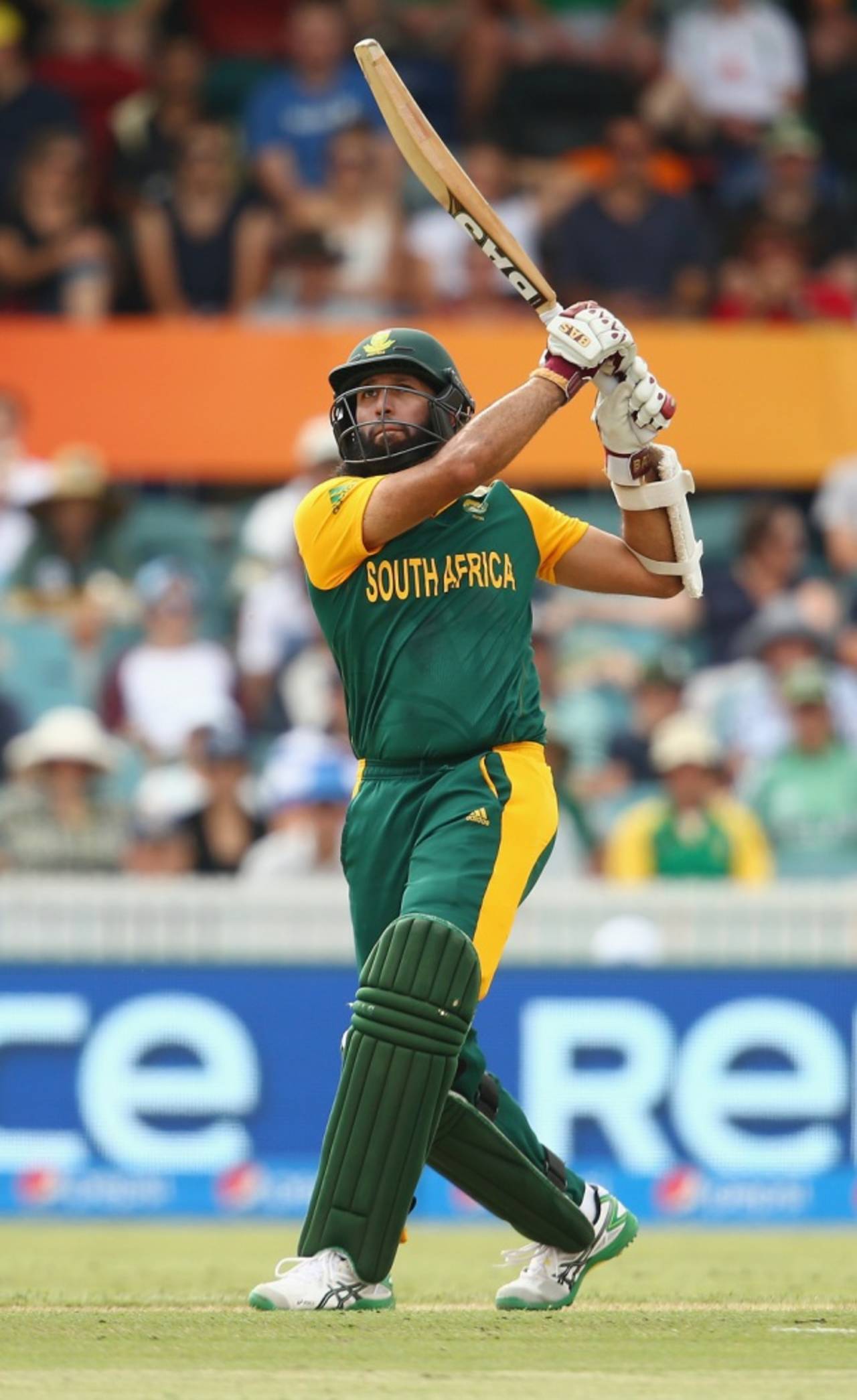 Hashim Amla became the fastest to 20 ODI centuries, Ireland v South Africa, World Cup 2015, Group B, Canberra, March 3, 2015