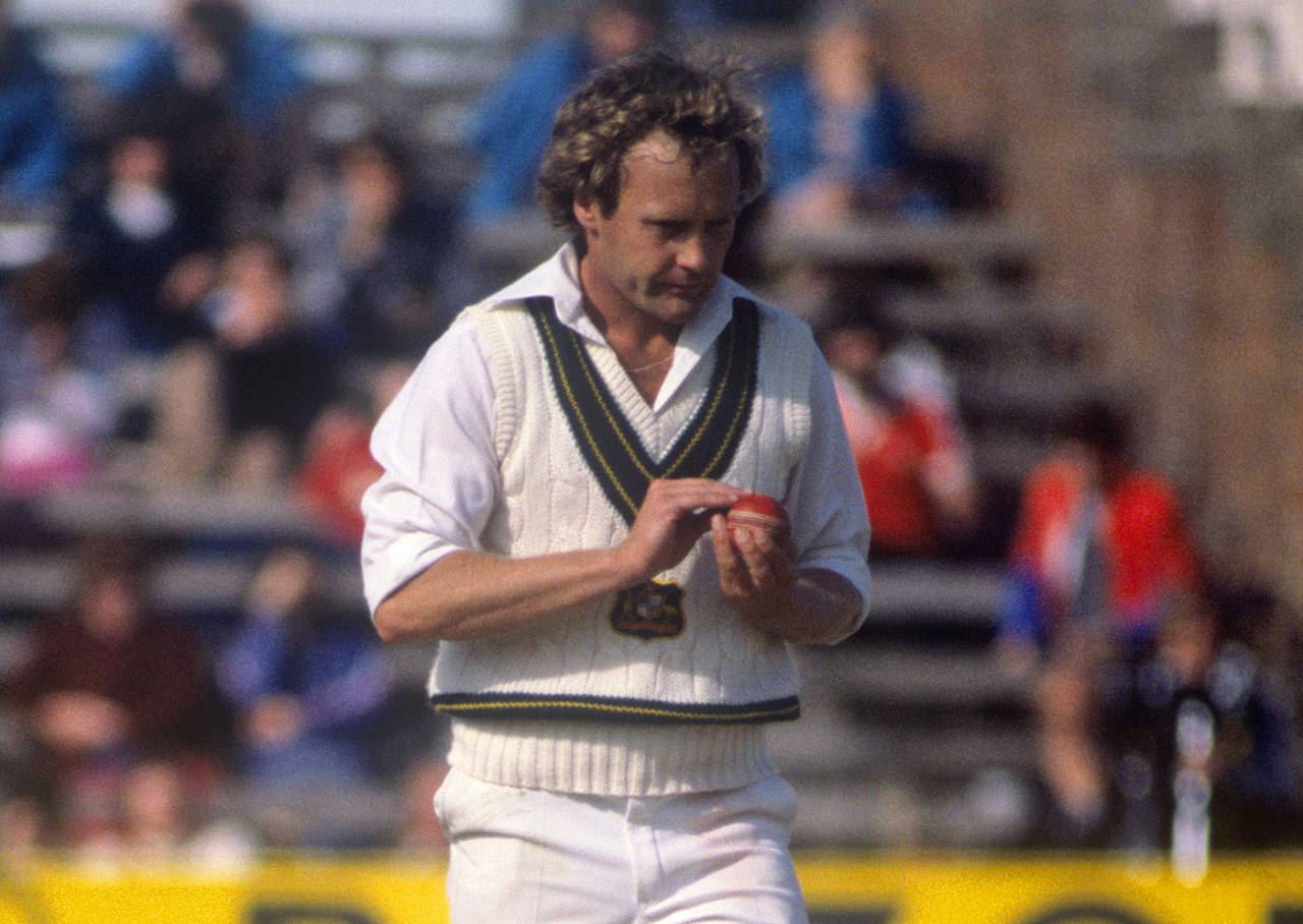 Rodney Hogg prepares to bowl, England v Australia, 2nd ODI, Edgbaston, June 6, 1981