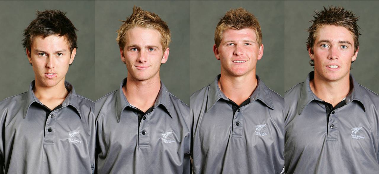 Composite - Trent Boult, Kane Williamson, Corey Anderson, Tim Southee, Malaysia, February 12, 2008