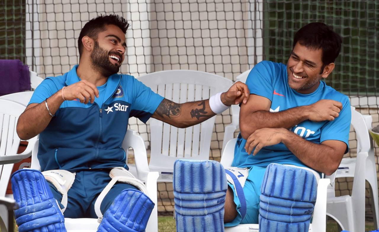 Virat Kohli on MS Dhoni: "For me he's always going to be my captain because I started my career under him. He will always be the guy who guided me, who gave me opportunities"&nbsp;&nbsp;&bull;&nbsp;&nbsp;AFP