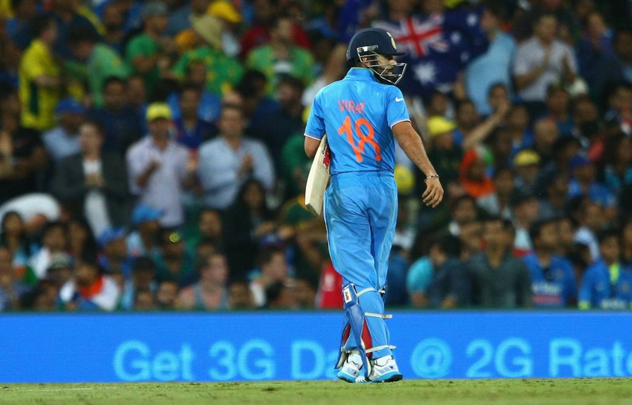 Maybe Virat Kohli can look back at his dismissal in the first ODI and spot a pattern&nbsp;&nbsp;&bull;&nbsp;&nbsp;Getty Images