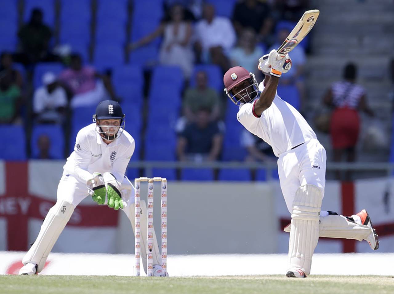 Jermaine Blackwood was not afraid to attack, West Indies v England, 1st Test, North Sound, 3rd day, April 15, 2015