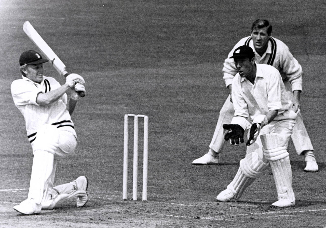 Barry Richards bats for Hampshire, England
