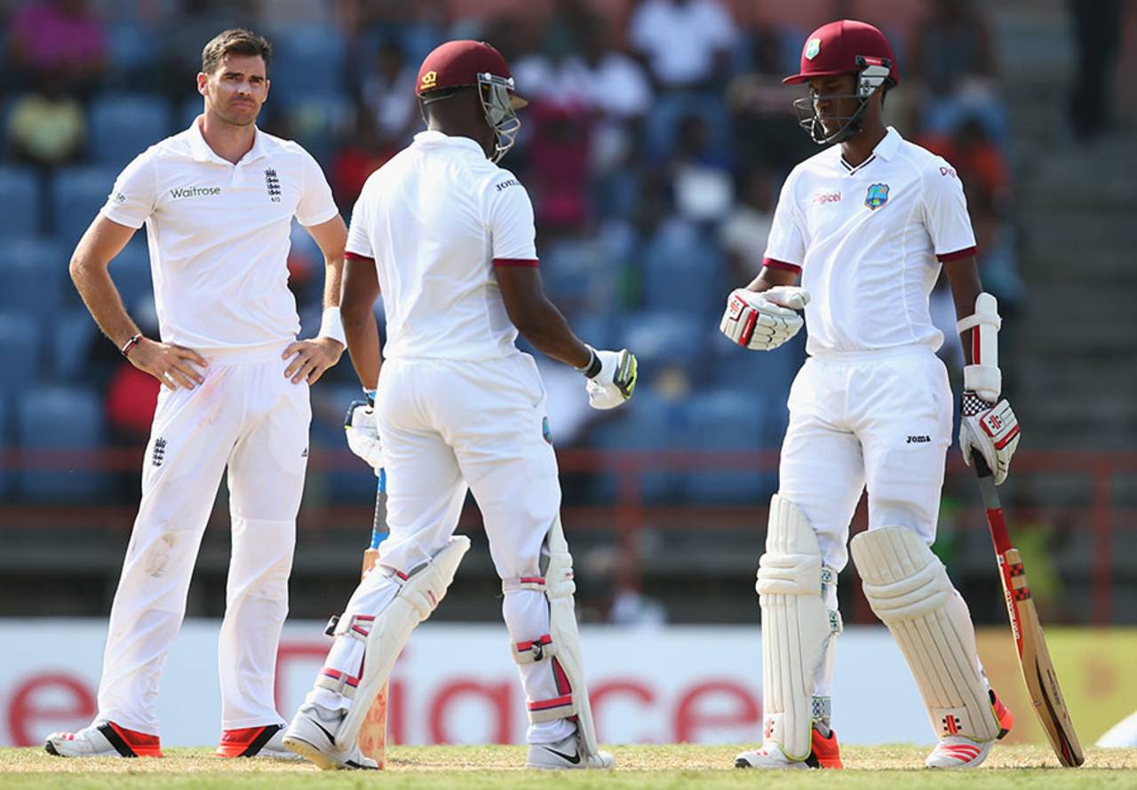 James Anderson's inconsistent pace and accuracy allowed the West Indies to ease away pressure on day four&nbsp;&nbsp;&bull;&nbsp;&nbsp;Getty Images
