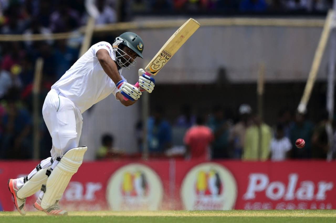 Tamim Iqbal struck 13 fours and four sixes for his third successive Test ton&nbsp;&nbsp;&bull;&nbsp;&nbsp;AFP