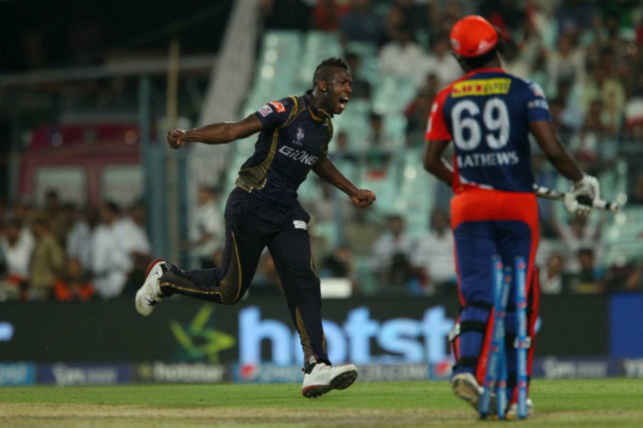 In a team with four spinners, the economical work of Andre Russell and Umesh Yadav was important for Kolkata Knight Riders&nbsp;&nbsp;&bull;&nbsp;&nbsp;BCCI