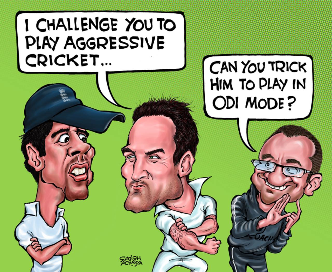 Cartoon: How to beat England in Test cricket