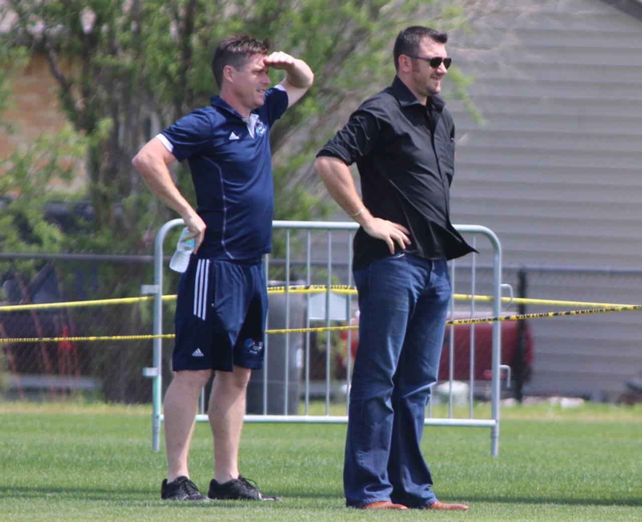 ICC global development manager Tim Anderson with Ben Kavanagh, Indianapolis, May 8, 2015