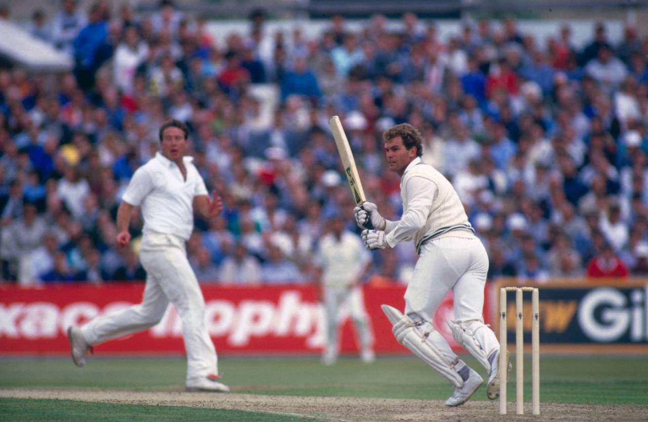 Martin Crowe bats, England v New Zealand, second ODI, Old Trafford, July 18, 1986