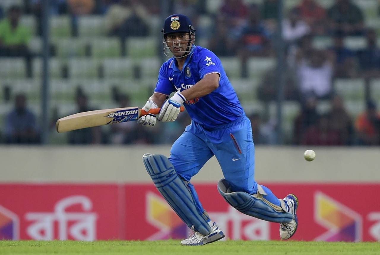 File photo - Playing his first game for Jharkhand since 2007, MS Dhoni was out for 9 off 24 balls&nbsp;&nbsp;&bull;&nbsp;&nbsp;AFP