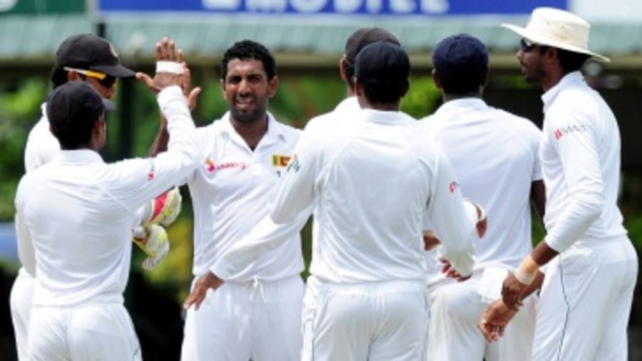 Dhammika Prasad led Sri Lanka's charge with the ball to help his side clinch the second Test&nbsp;&nbsp;&bull;&nbsp;&nbsp;AFP
