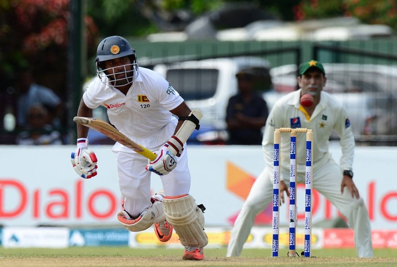 Kaushal Silva held the Sri Lankan innings together,  Sri Lanka v Pakistan, 2nd Test, Colombo, 2nd day, June 26, 2015
