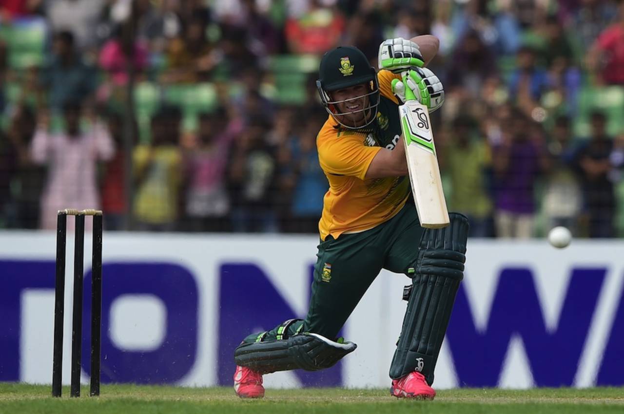 AB de Villiers opened the innings for the South Africans, BCB XI v South Africans, Fatullah, July 3, 2015