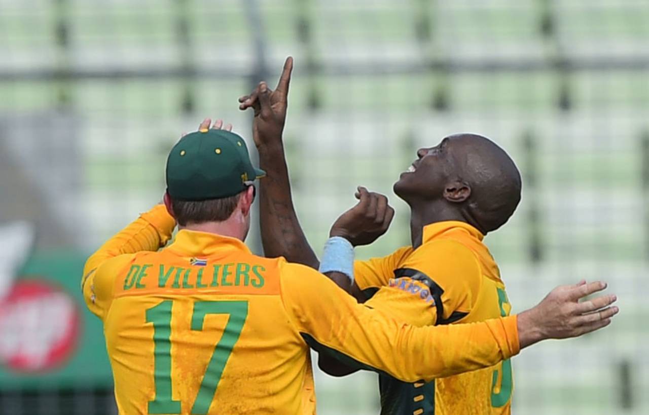 Eddie Leie picked up three wickets on his debut, Bangladesh v South Africa, 2nd T20I, Mirpur, July 7, 2015