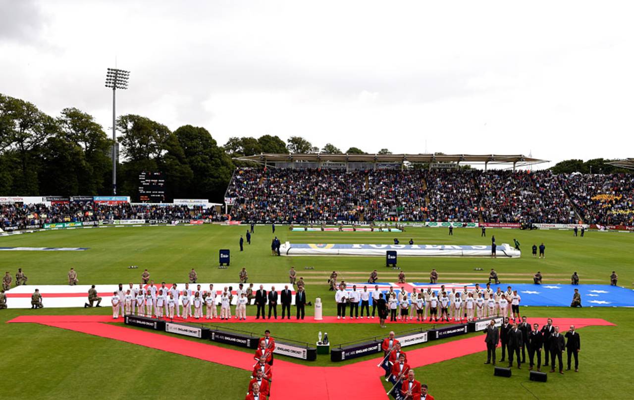 There was plenty of pomp and ceremony before the Ashes series began, England v Australia, 1st Investec Ashes Test, Cardiff, 1st day, July 8, 2015