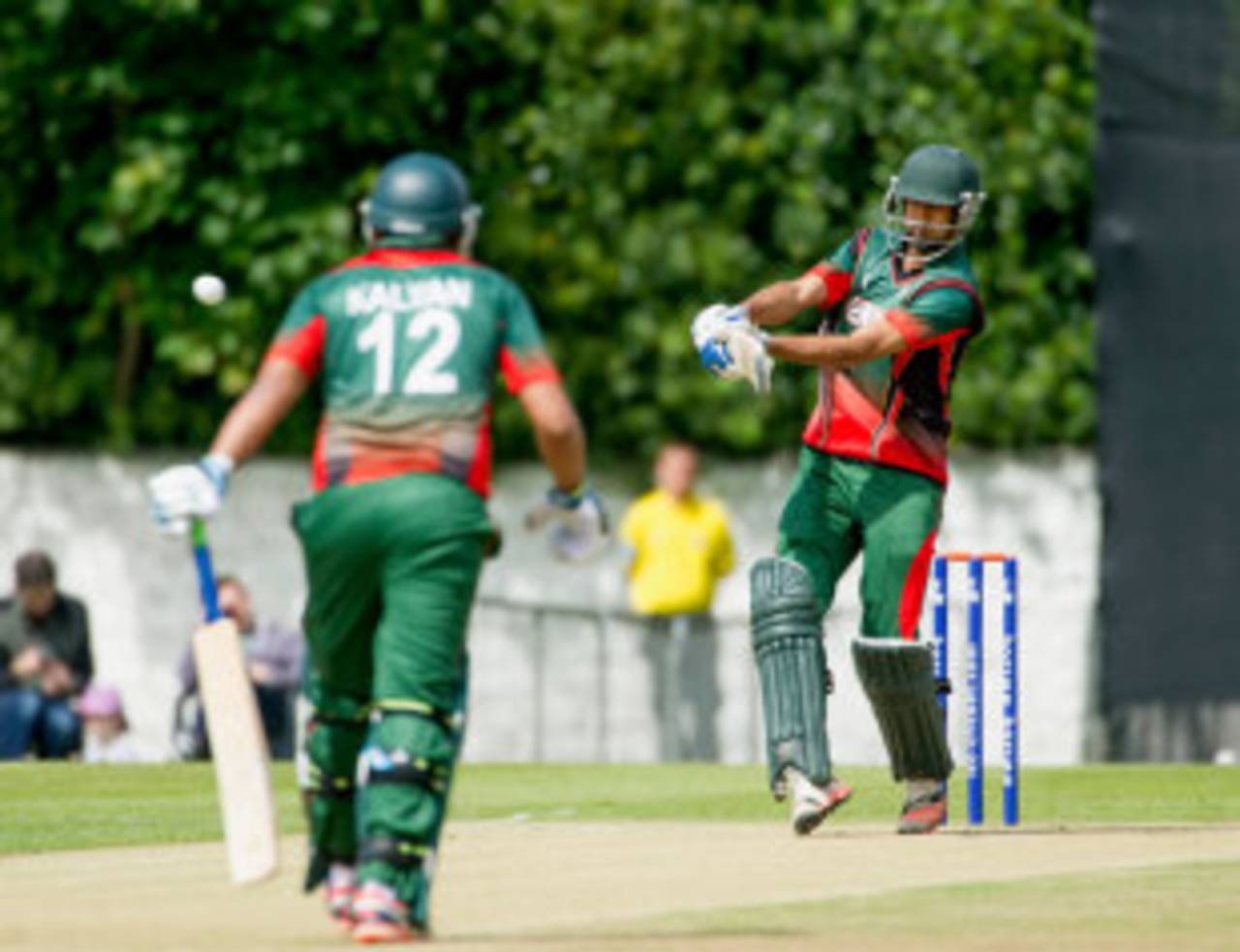 Irfan Karim in action during the World T20 qualifiers earlier this year&nbsp;&nbsp;&bull;&nbsp;&nbsp;ICC/Donald MacLeod