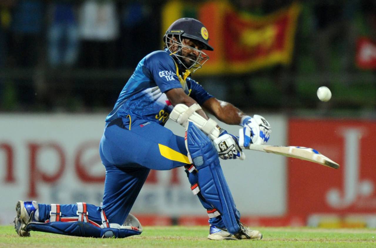 Kusal Perera's 25-ball 68 was Sri Lanka's fastest innings of 50 or more runs in ODIs.&nbsp;&nbsp;&bull;&nbsp;&nbsp;AFP