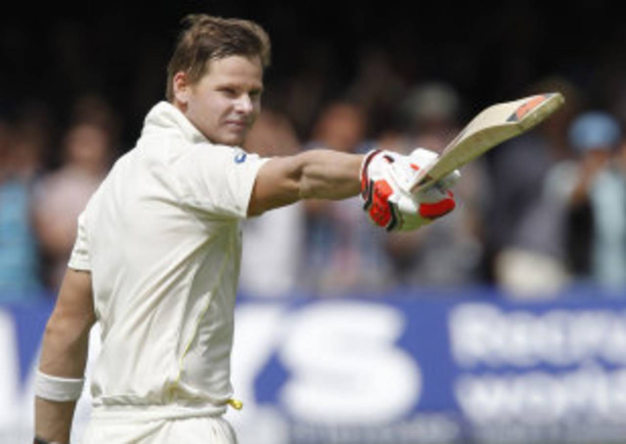 Steven Smith recorded his maiden Test double, England v Australia, 2nd Investec Ashes Test, Lord's, 2nd day, July 17, 2015