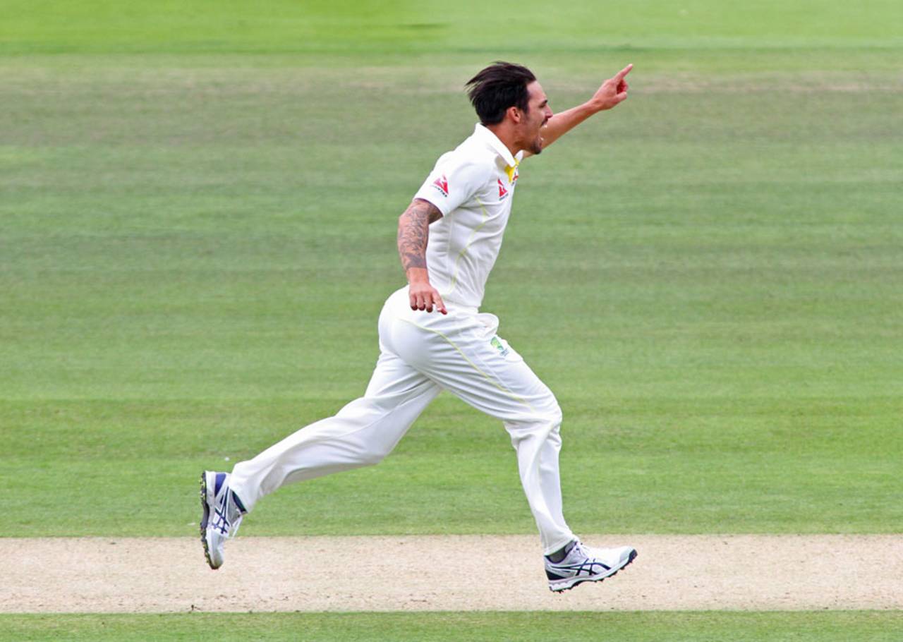 There was also immediate success for Mitchell Johnson, England v Australia, 2nd Investec Ashes Test, Lord's, 2nd day, July 17, 2015