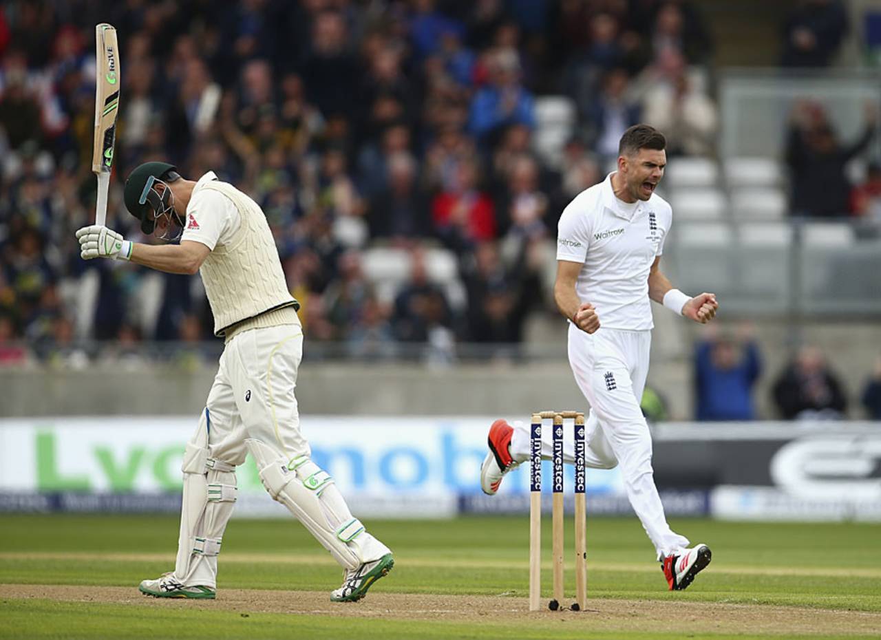 Adam Voges' dismissal by James Anderson on the first day at Edgbaston was a pivotal moment in the series&nbsp;&nbsp;&bull;&nbsp;&nbsp;Getty Images