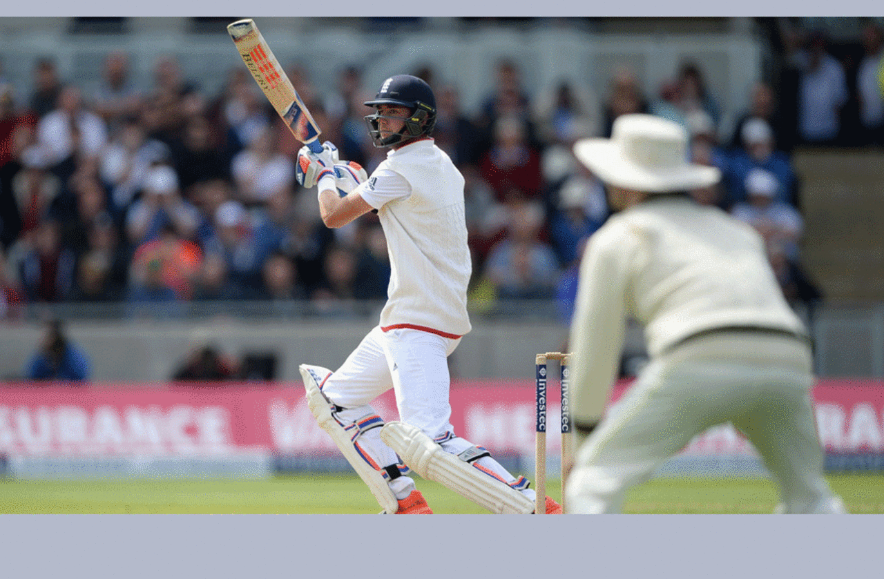 Stuart Broad batted responsibly in an eighth-wicket stand of 87 with Moeen Ali, England v Australia, 3rd Test, Edgbaston, 2nd day, July 30, 2015