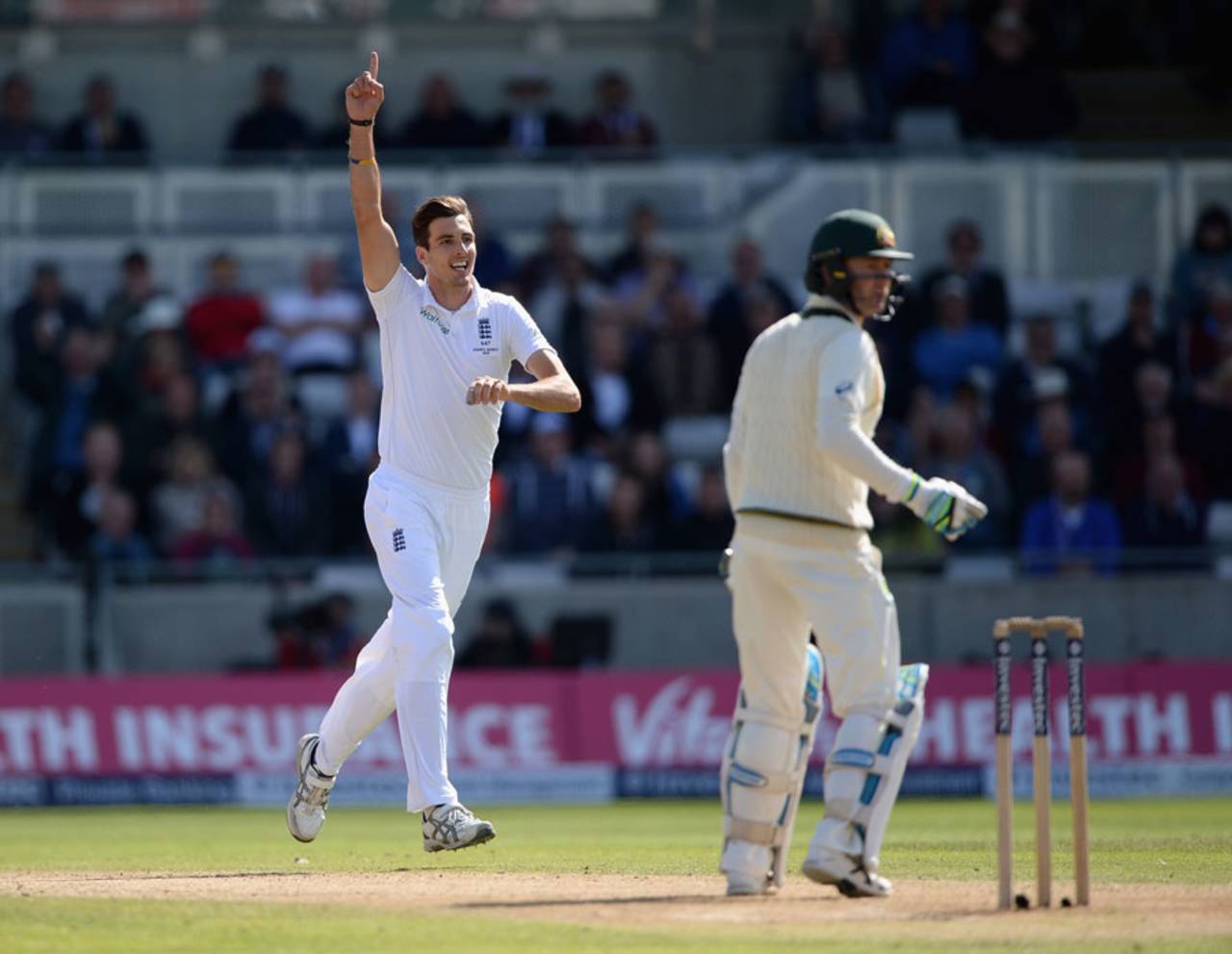 Steven Finn's career-best figures of 6 for 79 meant he took a six-for for the third time in Tests&nbsp;&nbsp;&bull;&nbsp;&nbsp;Getty Images