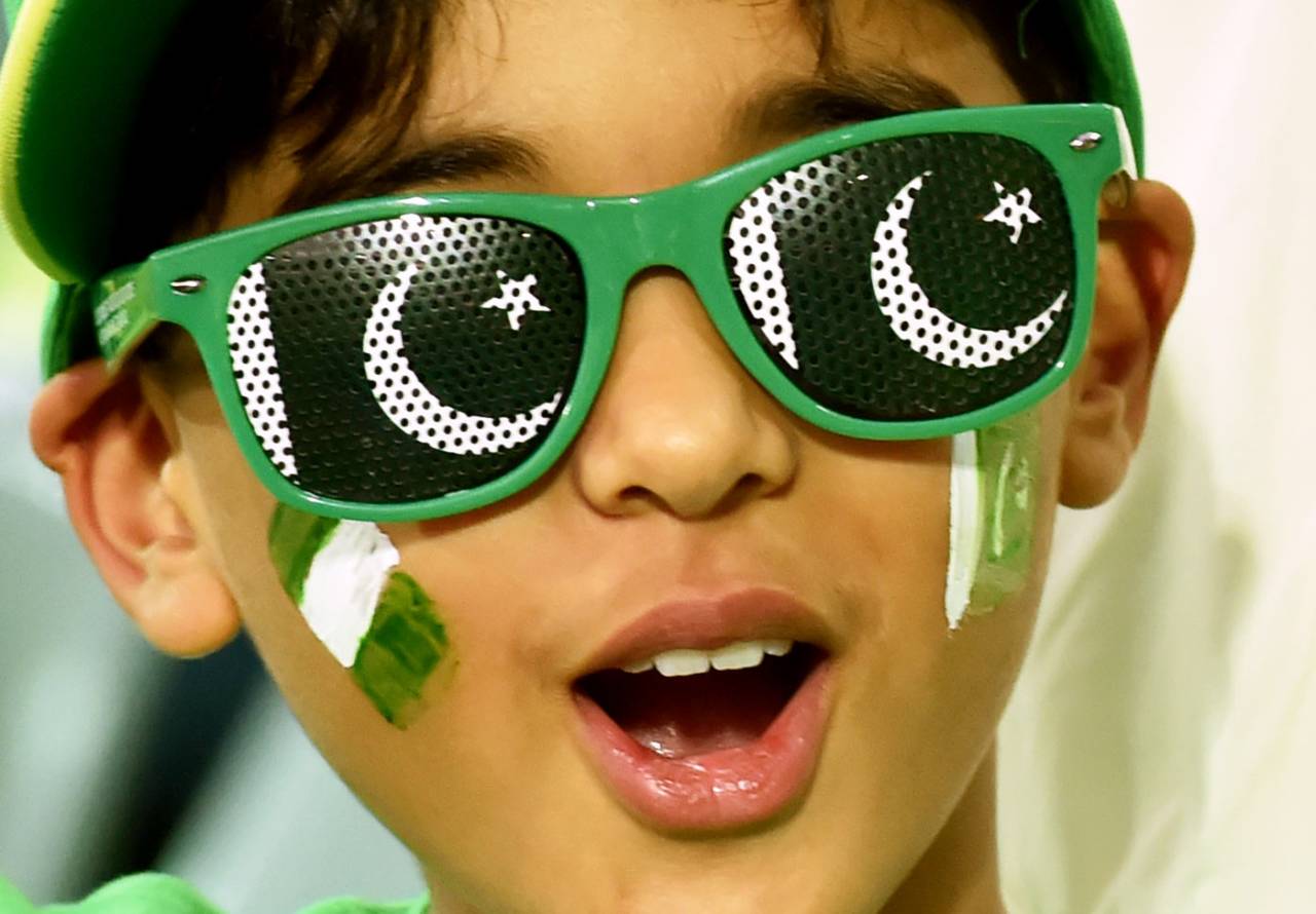 A young fan cheers for Pakistan, Ireland v Pakistan, World Cup 2015, Group B, Adelaide, March 15, 2015