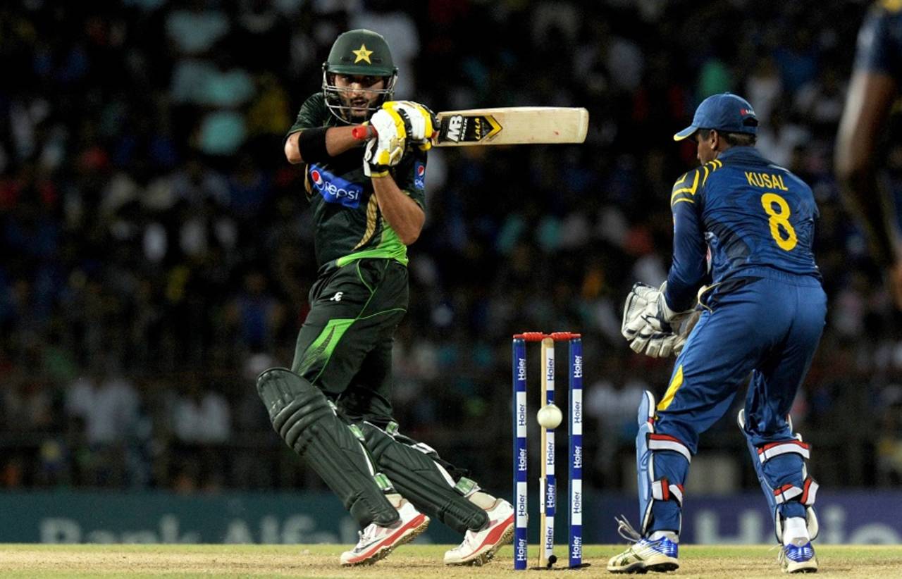 For the first time in T20I innings, Shahid Afridi struck more than three sixes&nbsp;&nbsp;&bull;&nbsp;&nbsp;AFP