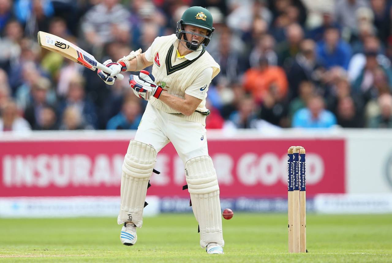 Chris Rogers looked to hunker down at Edgbaston&nbsp;&nbsp;&bull;&nbsp;&nbsp;Getty Images