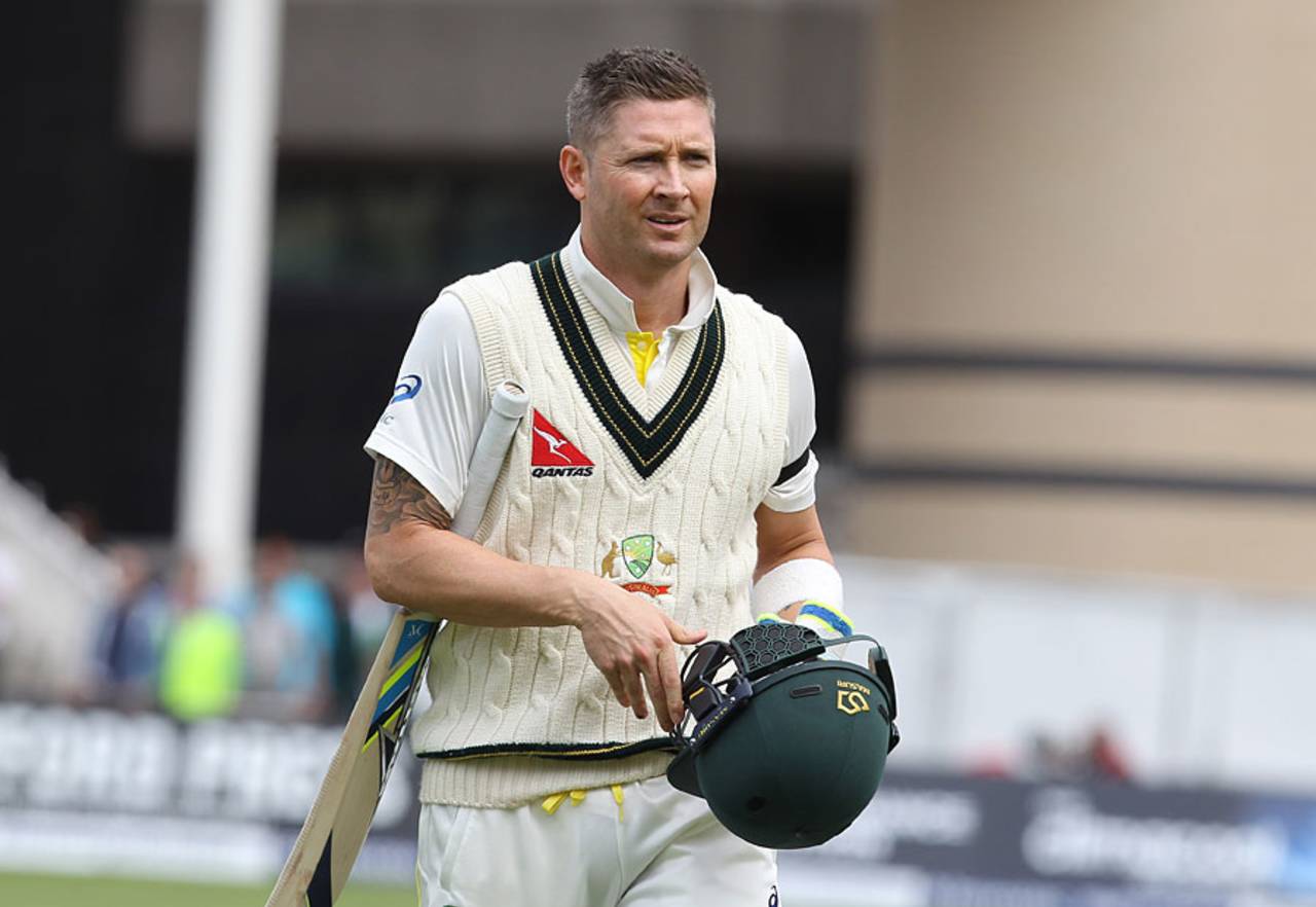 Michael Clarke was involved in another Australia collapse, England v Australia, 4th Investec Test, Trent Bridge, 1st day, August 6, 2015