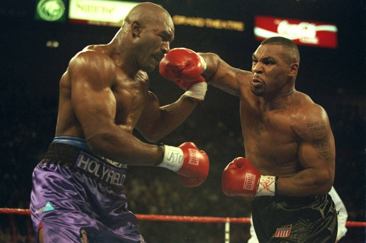 Mike Tyson punches Evander Holyfield, Las Vegas, November 9, 1996