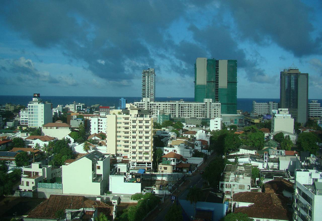 The Colombo skyline, Colombo, August, 2015