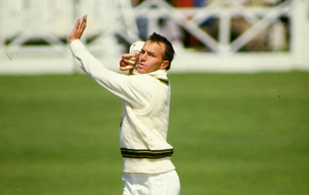 Greg Matthews took the final wicket, of Maninder Singh, in the Madras Test of 1986&nbsp;&nbsp;&bull;&nbsp;&nbsp;Getty Images