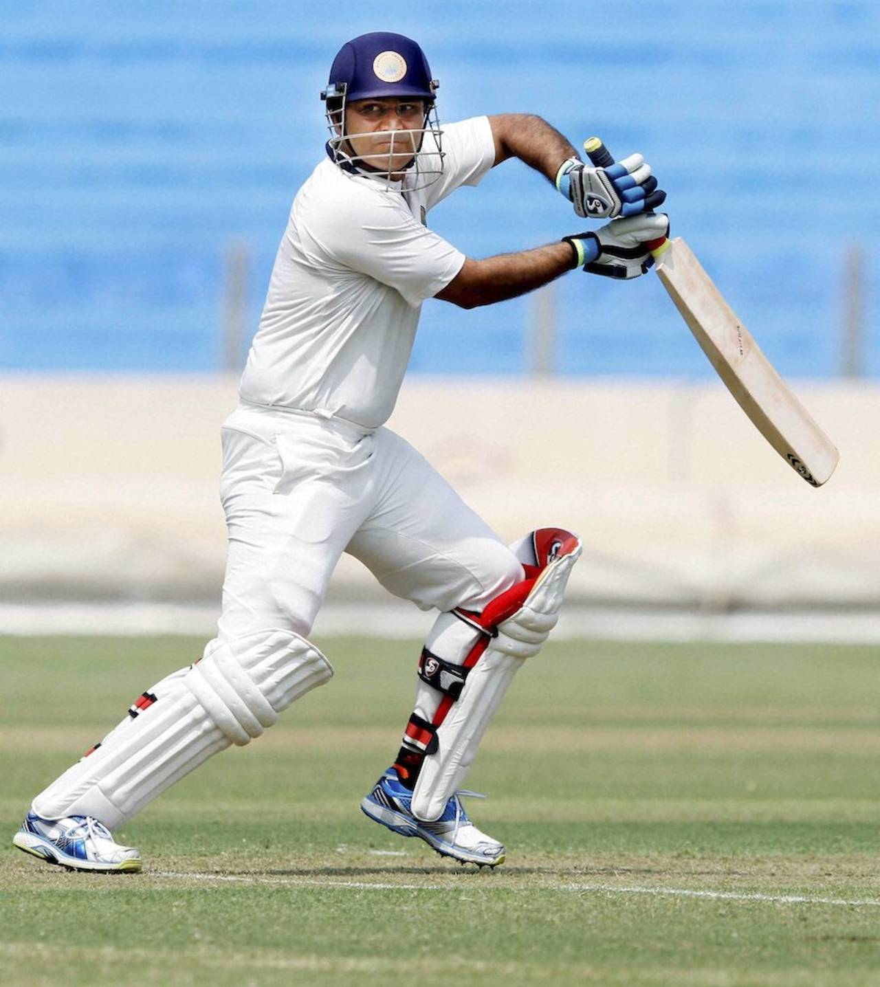 Virender Sehwag was a symbol of calm in Mysore, but carried out his usual brand of batting carnage&nbsp;&nbsp;&bull;&nbsp;&nbsp;PTI 