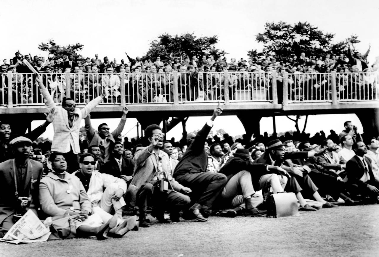 West Indies fans celebrate a wicket at Lord's, 1963&nbsp;&nbsp;&bull;&nbsp;&nbsp;PA Photos