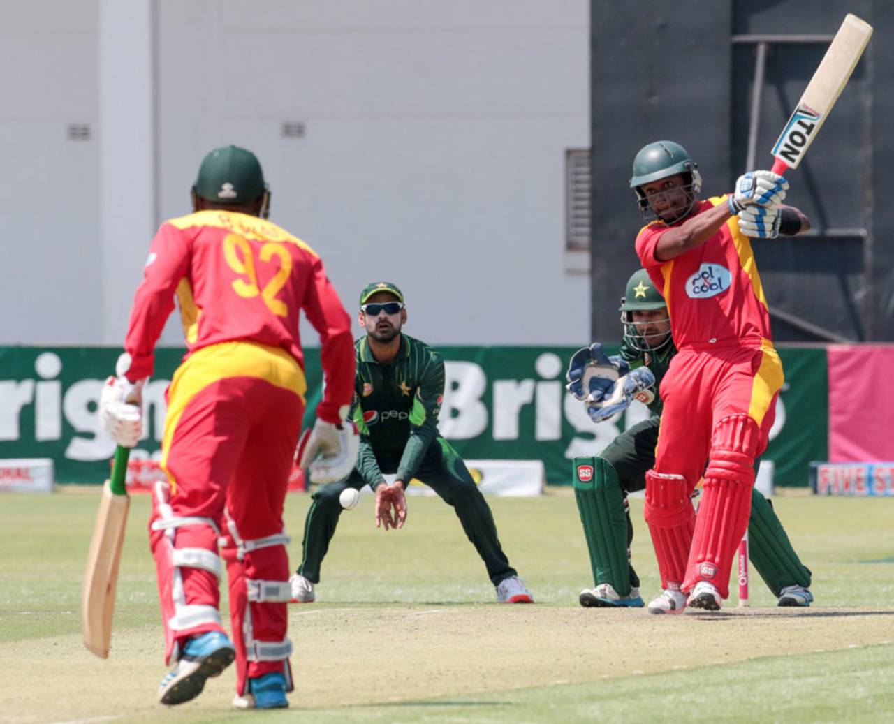 Chamu Chibhabha's first innings 90 got the Harare fans geared up for a hearty effort in the field&nbsp;&nbsp;&bull;&nbsp;&nbsp;AFP