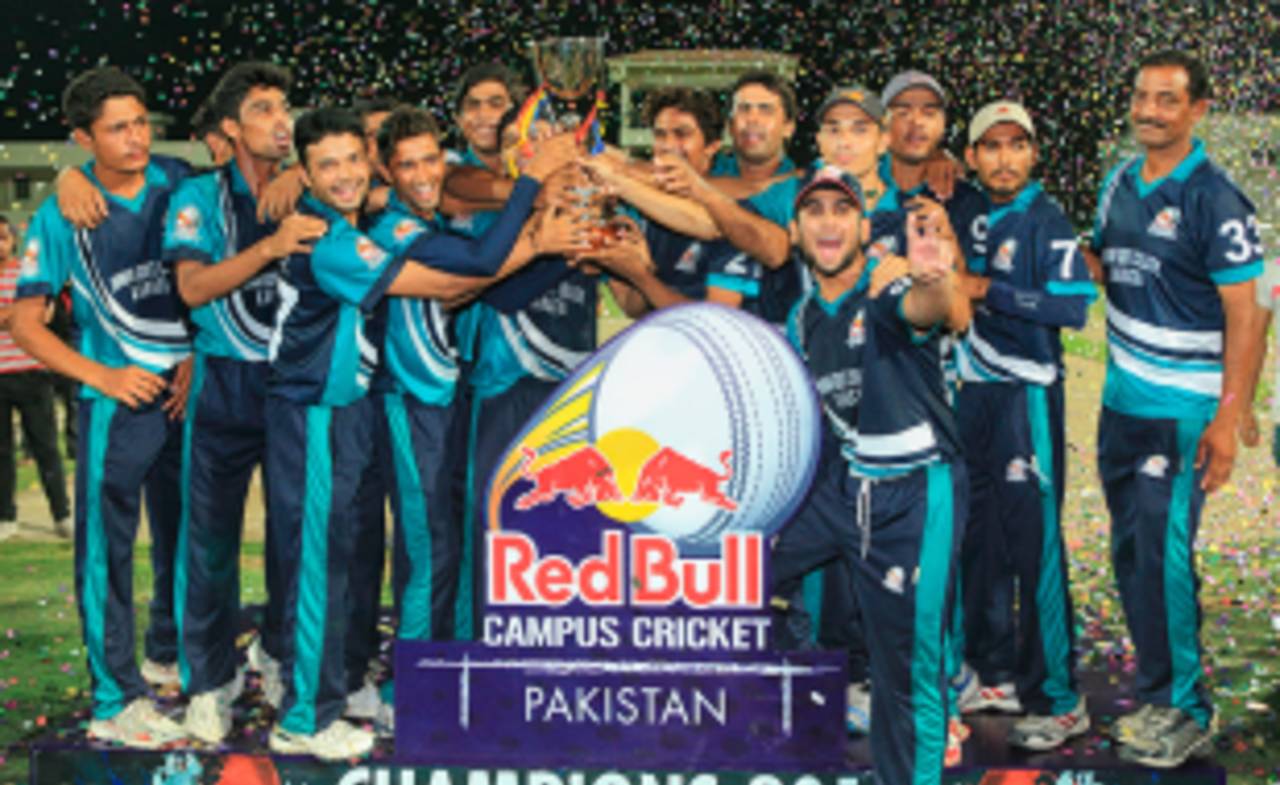 The Government Jinnah College team were the winners of the Red Bull Campus Cricket Pakistan Final&nbsp;&nbsp;&bull;&nbsp;&nbsp;Yasir Nisar/Red Bull Content Pool