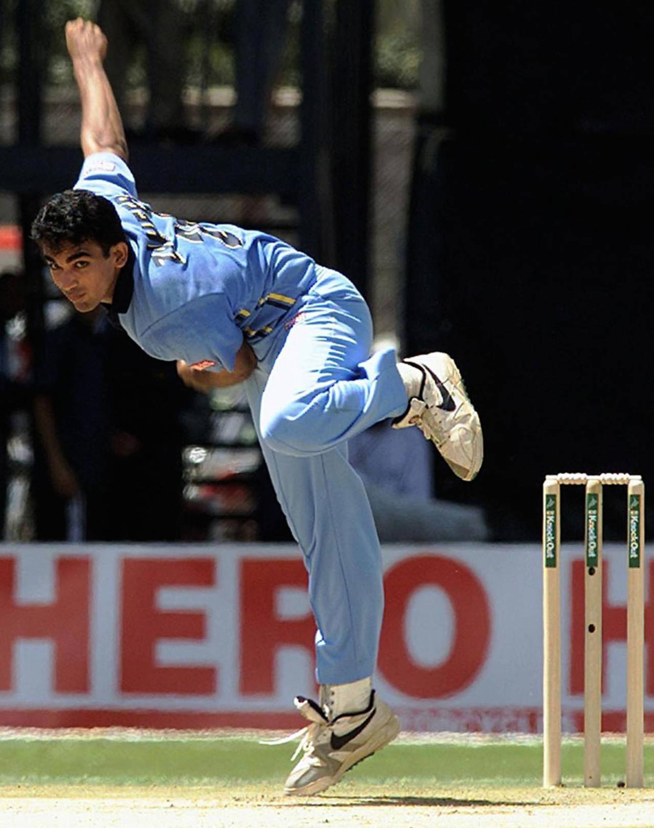 Zaheer Khan picked up three wickets in his ODI debut, Kenya v India, ICC Knockout, Nairobi, October 3, 2000