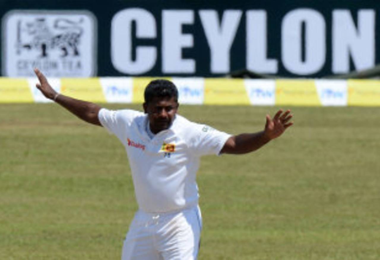 Rangana Herath starred for Sri Lanka and claimed ten wickets in the first Test&nbsp;&nbsp;&bull;&nbsp;&nbsp;AFP