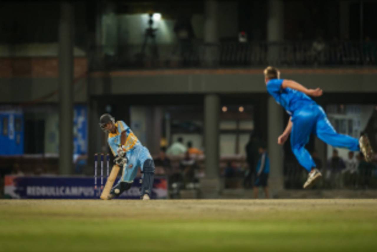 Delhi-based Shraddhanand College beat Loughborough Marylebone Cricket Club University England by six wickets, October 22, 2015 