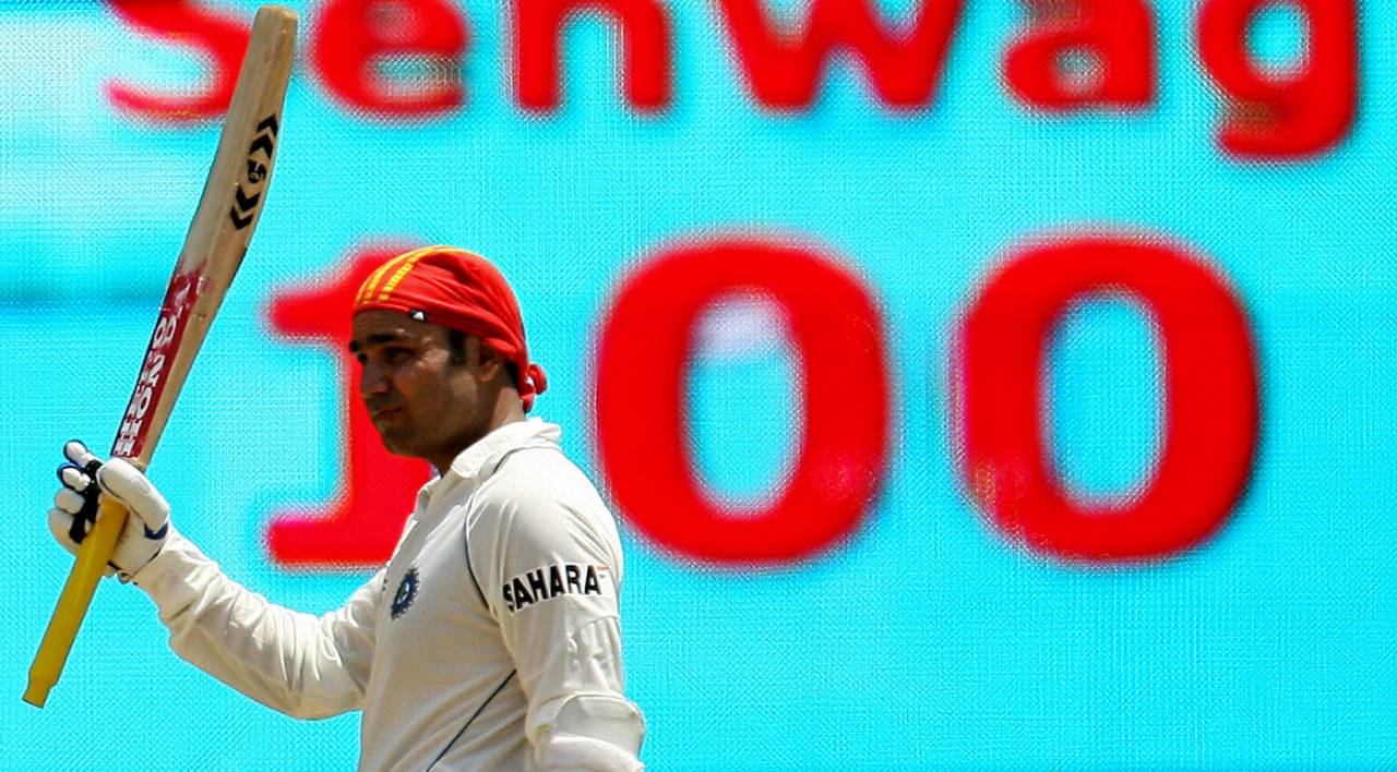 Virender Sehwag is unstoppable, India v South Africa, 1st Test, Chennai, 3rd day, March 28, 2008 