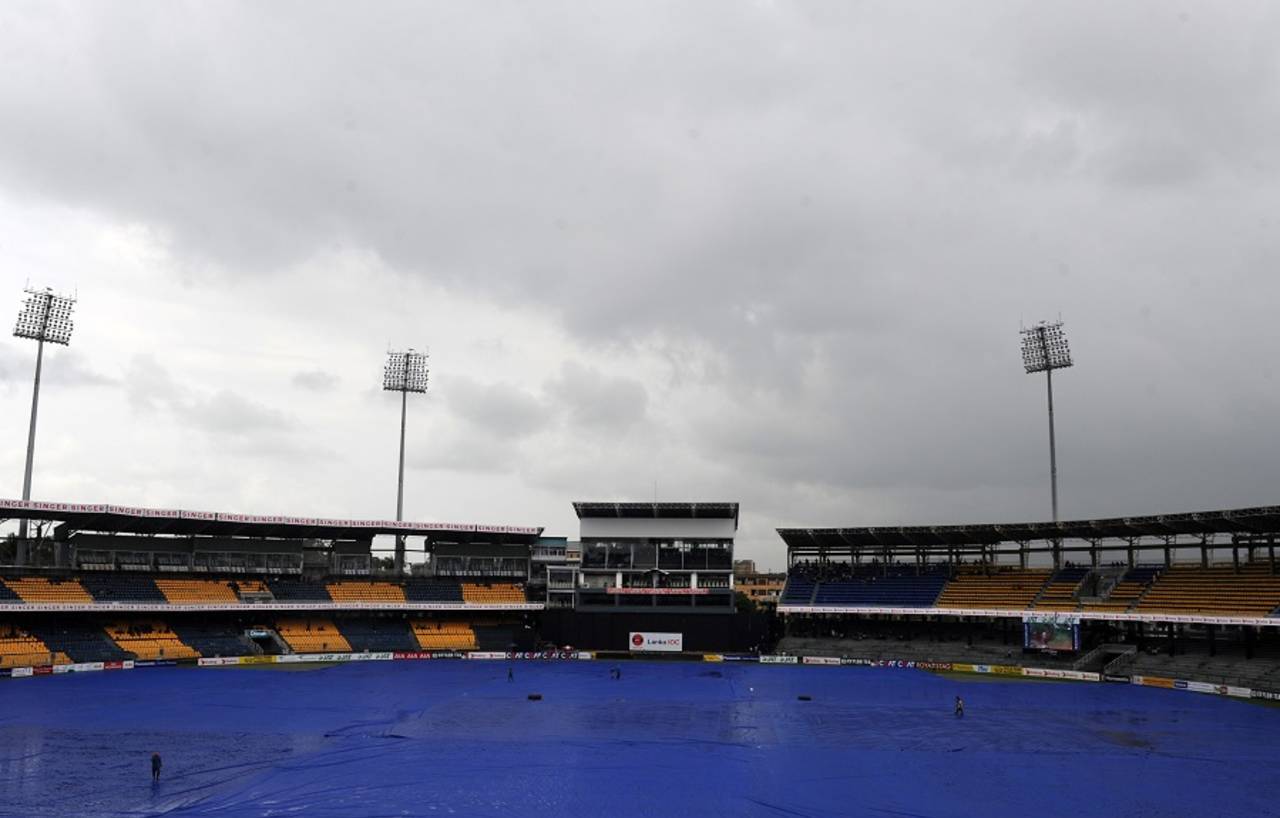 Rain delayed the start of the first ODI between Sri Lanka and West Indies in Colombo by more than an hour&nbsp;&nbsp;&bull;&nbsp;&nbsp;AFP