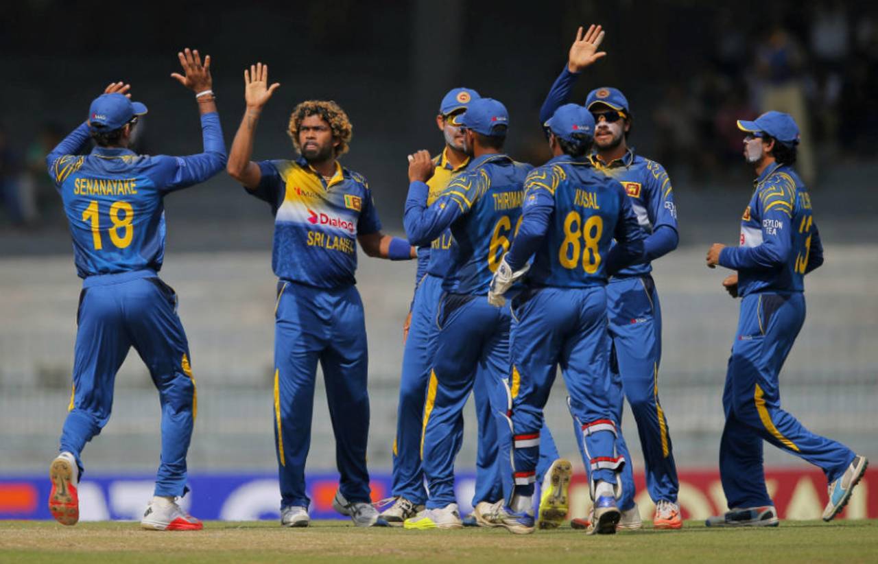 Asking West Indies to bat, Sri Lanka struck early when Lasith Malinga had Andre Fletcher caught behind on the second ball of the match&nbsp;&nbsp;&bull;&nbsp;&nbsp;Associated Press
