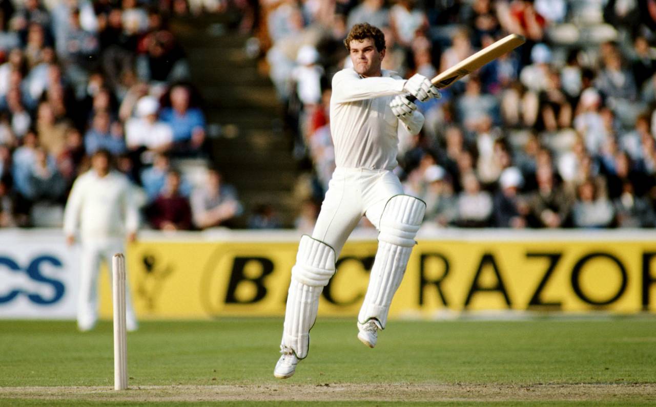 Martin Crowe cuts, England v New Zealand, 1st Test, The Oval, 5th day, July 18, 1983