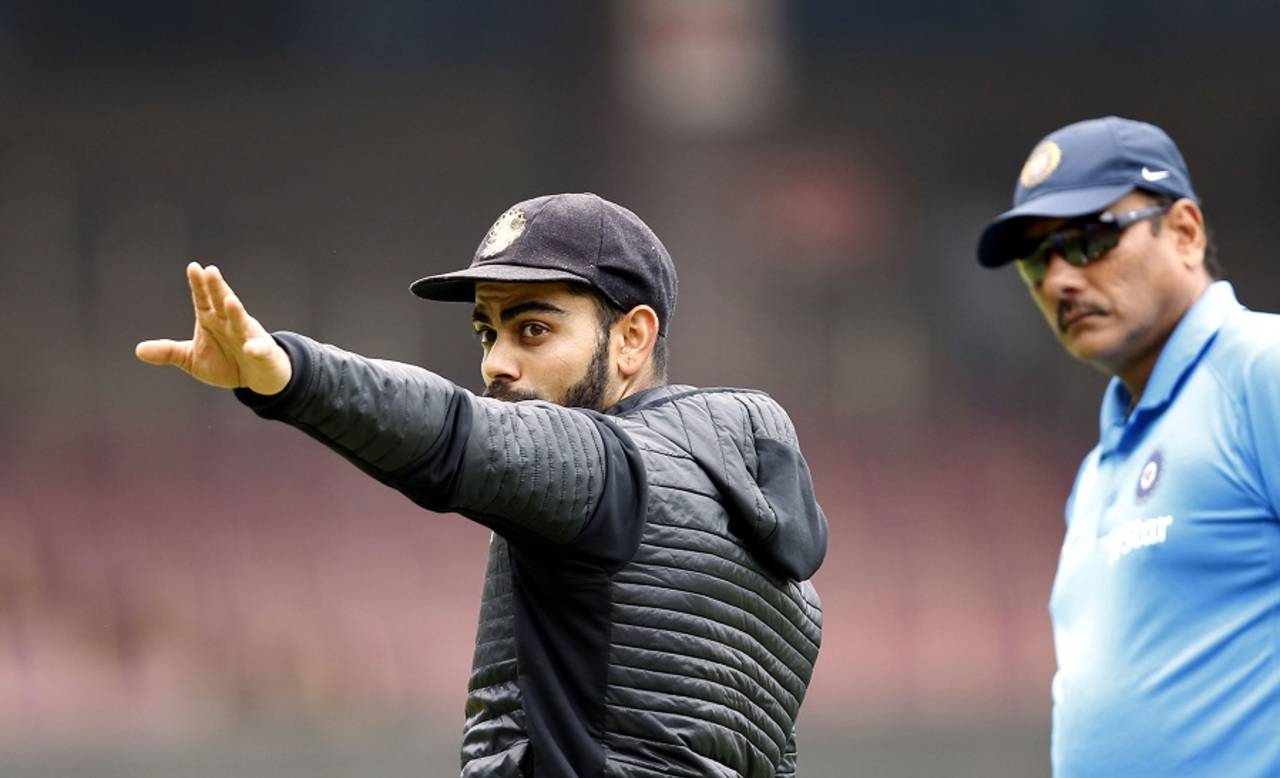 Virat Kohli and Ravi Shastri plot India's progress, Bangalore, November 13, 2015