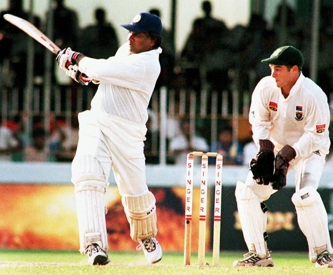 Arjuna Ranatunga made 28 not out in his final Test innings, Sri Lanka v South Africa, 3rd Test, Colombo, 5th day, August 10, 2000